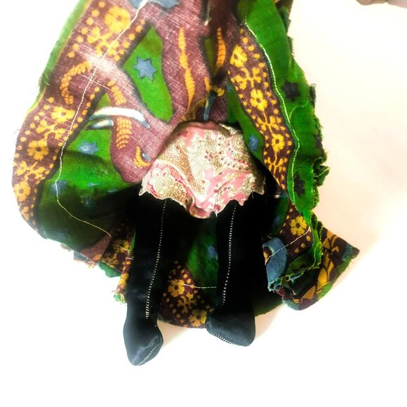 Jamaican Caribbean Calypso Handmade Folk Art Ethnic Souvenir Plush Doll - Picture 4 of 6